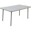 Gartentisch aus Metall "Bilbao"   150 x 90 x 71 cm   Taupe