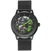 Uhr Paddock 345A479 Automatik Skelettzifferblatt Edelstahl Milanaise-A...