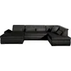 Best Mobilier Vermont, Ecksofa, Grau, 7 Sitz(e), Vermont, Samt, Holz