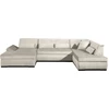 Best Mobilier Vermont, Ecksofa, Beige, 7 Sitz(e), Vermont, Samt, Holz