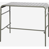 sweeek - Garten-Hochtisch aus Stahl 4 Personen 120 x 70cm x 95 cm - Kh...