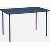 sweeek - Gartentisch aus Stahl für 4 Personen - Marineblau
