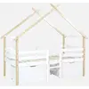 sweeek - Kinderbett 90 x 190 cm Kiefernholz inklusive Lattenrost und 2...