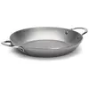 Runde stahlbratpfanne mit 2 griffen, 28 cm De buyer 5652.28