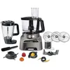 Moulinex FP827E10, 3 l, Grau, 2 l, Edelstahl, 1000 W, 230 mm