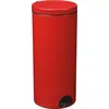30-liter-treteimer, glattes, mattes rot Rossignol 90327