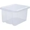 Aufbewahrungsbehälter mit Deckel 18 l 38,3 x 31 x 22,2 Naturfarben