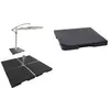 EDA, Sonnenschirmständer, Beton-Ballast für Pendelschirm, 22 kg, dunke...