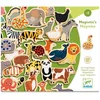 DJECO Lernspielzeug Holz-Magnete Magnimo 36 bunte Tierfiguren Kinder a...