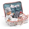 DJECO Babypuppe Pomea Puppe mit Koffer und umfangreichem Zubehör 32 cm...