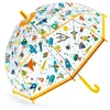 DJECO Stockregenschirm Regenschirm Weltall transparent Raketen