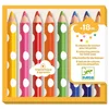 DJECO Buntstift 8 dicke Buntstifte Farbstifte Ergonomische Form decken...