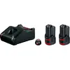 Bosch Professional 2x 3.0ah Gal 12v-40 Ladegerät Und Batterie