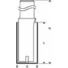 Nutfräser Expert for Wood, Carbide, D1 2, L 50,5, S 12