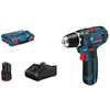 Akku-Bohrschrauber GSR 12V-15, 2 x Akku GBA 12V 2.0Ah, L-BOXX