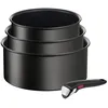 Tefal Ingenio Eco Resist L39792, Kochset, Schwarz, Aluminium, Titan, S...