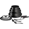 Tefal Ingenio L76395, Gemischtes Set, Schwarz, Aluminium, Titan, Schwa...