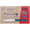 Opinel BON APPETIT+ GLAM Tafelmesser, 4-teilig, Besteck, Blau, Grün, R...