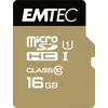 Emtec Gold+ microSD Speicherkarte 16 GB inkl. SD-Adapter