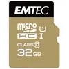 Emtec Elite Gold (32 GB, microSDHC, U1, UHS-I), Speicherkarte, Gold