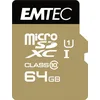 Emtec Gold+ microSD Speicherkarte 64 GB inkl. SD-Adapter