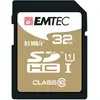 Emtec Gold+ (32 GB, SDHC, UHS-I), Speicherkarte, Schwarz, Braun