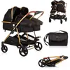 Chipolino Geschwisterkinderwagen Duo Smart klappbar umbaubar verstellb...