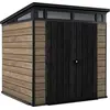 Keter, Gartenhaus + Gartenschrank, Ashwood
