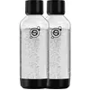 SodaStream 1542220490, Karbonisiererflasche, Transparent, Schwarz, Kun...