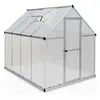 Palram - Canopia Aluminium Gewächshaus Mythos 68 Silber 247x185x208 cm
