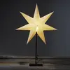 Standstern Frozen, 7-Zacker, schwarz/Stern weiß
