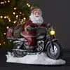 LED-Dekoleuchte Merryville, Santa auf Motorrad