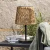 LED-Solar-Tischlampe Cesta 48cm braun/schwarz Plastik/Metall