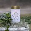 LED-Solar-Erdspießleuchte Hearty, weiß/gold 12 cm Kunststoff