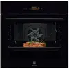72 liter, 60 cm einbau-pyrolyseofen, schwarz Electrolux EOE7P12Z