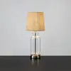 Tischleuchte Costero, transparent/natur, 61,5 cm