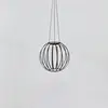 LED-Solar-Pendelleuchte Kivo, Ø 37 cm, schwarz, IP44, dim.