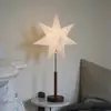 LED-Akku-Papierstern Noella, braun/weiß, Höhe 62 cm