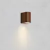 LED-Außenwandleuchte Alor, braun, 1-flg., IP65, dimmbar