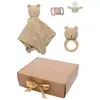 Jabadabado Baby-geschenk: Teddybär Schmusetuch Und Rassel