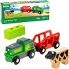BRIO® Spielzeug-Eisenbahn BRIO® WORLD, Bauernhof Batterie-Zug