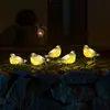 LED-Leuchtfiguren Vögel für außen, 5er-Set