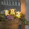 LED-Leuchtfigur Schwein, 5er-Set als Kette, klar