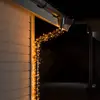 Konstsmide LED-Lichterkette außen 200-fl. schwarz/bernstein