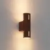 Außenwandleuchte Cuneo, rostfarben, 25 cm, Metall, up/down