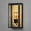 Außenwandlampe Carpi, schwarz, Breite 20,5cm