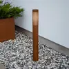 Wegelampe Pistoia, rostfarben, Höhe 95 cm, Metall, IP54
