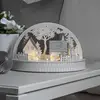 LED-Silhouette Häuser und Rentiere Batteriebetrieb