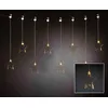 Konstsmide LED-Lichtervorhang mit acht Sternen für innen