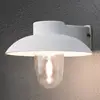 Außenwandleuchte Mani mit klarem Glas, weiß